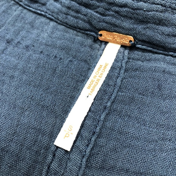Free People Buttondown Top, Small Petite - Picture 4 of 7